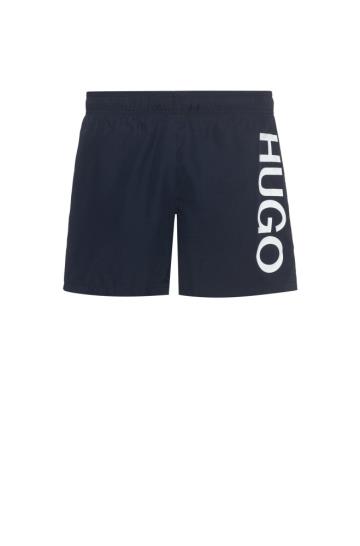 Spodenki Do Pływania HUGO Logo Ciemny Niebieskie Męskie (Pl50210)